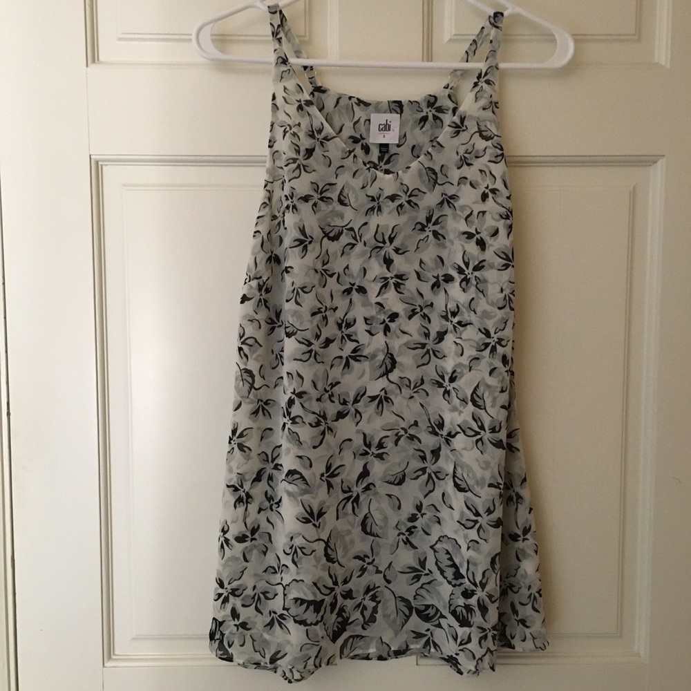 CAbi Size S Tank Top Camisole Adjustable Straps VNeck # 5212